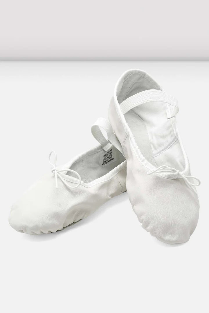 Laad het plaatje in de Viewer, S0205L Dansoft Balletschoenen Doorlopende zool Wit/WHT