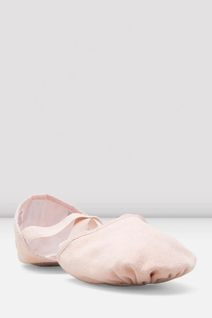 Laad het plaatje in de Viewer, ES0251L Elastosplit X Canvas Balletschoenen Gespleten zool Roze/PNK