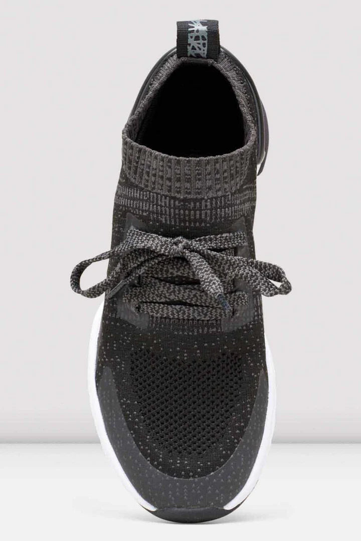 Laad het plaatje in de Viewer, S0929L Alcyone Lage Sneakers Zwart/Grijs Knit