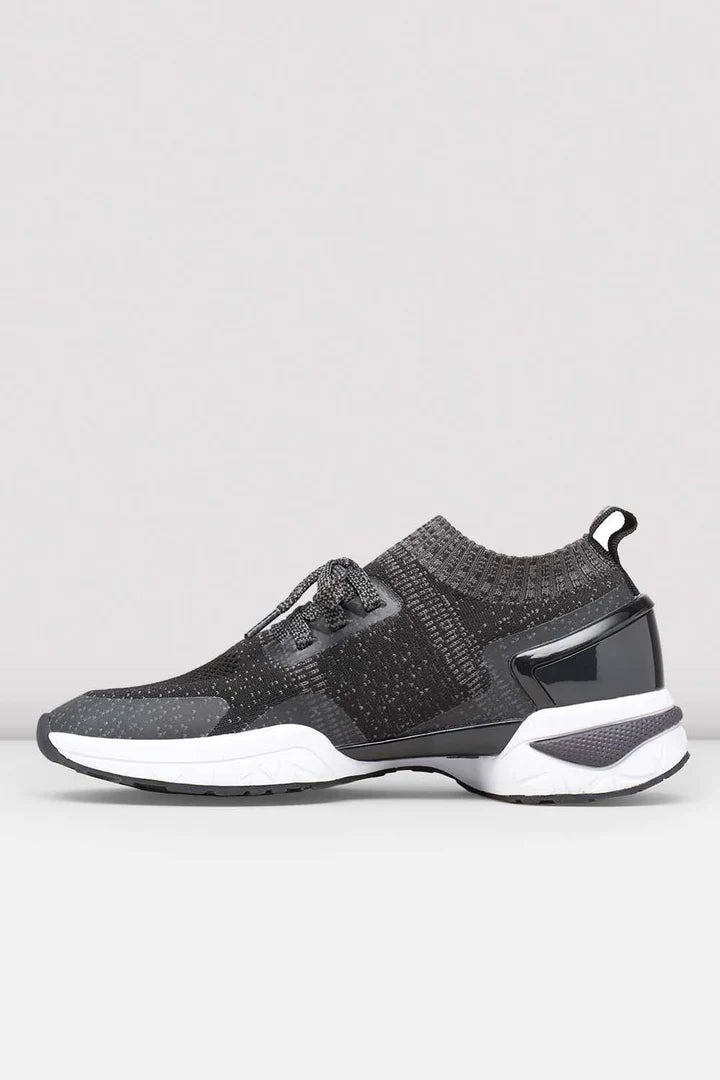 Laad het plaatje in de Viewer, S0929L Alcyone Lage Sneakers Zwart/Grijs Knit
