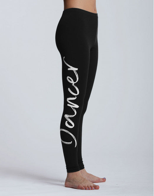 Laad het plaatje in de Viewer, Adalie I Am Dancer Logo Legging Zwart