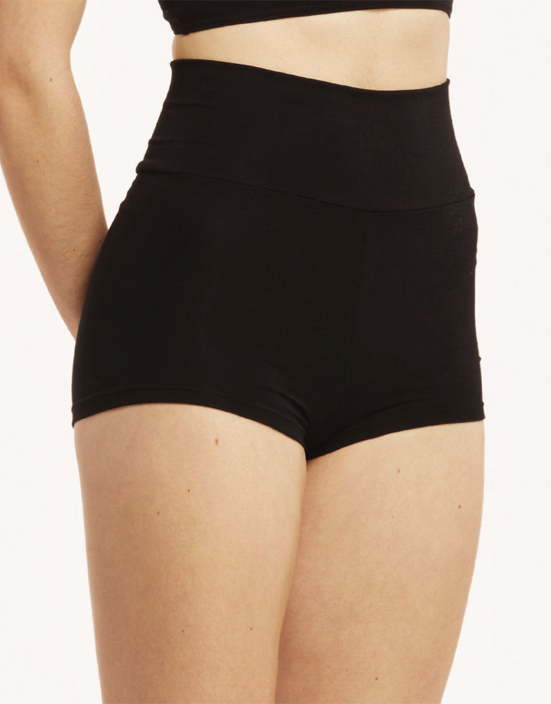Laad het plaatje in de Viewer, Adonis Hotpant Hoge Taille Zwart