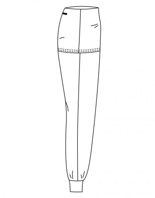 Laad het plaatje in de Viewer, Alto Dans en Yoga Broek Brede Band Viscose Wit