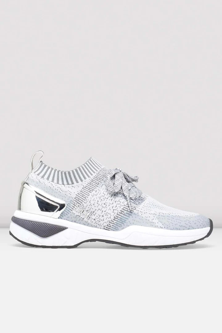 Laad het plaatje in de Viewer, S0929L Alcyone Lage Sneakers Grijs/Wit/Zilver Knit