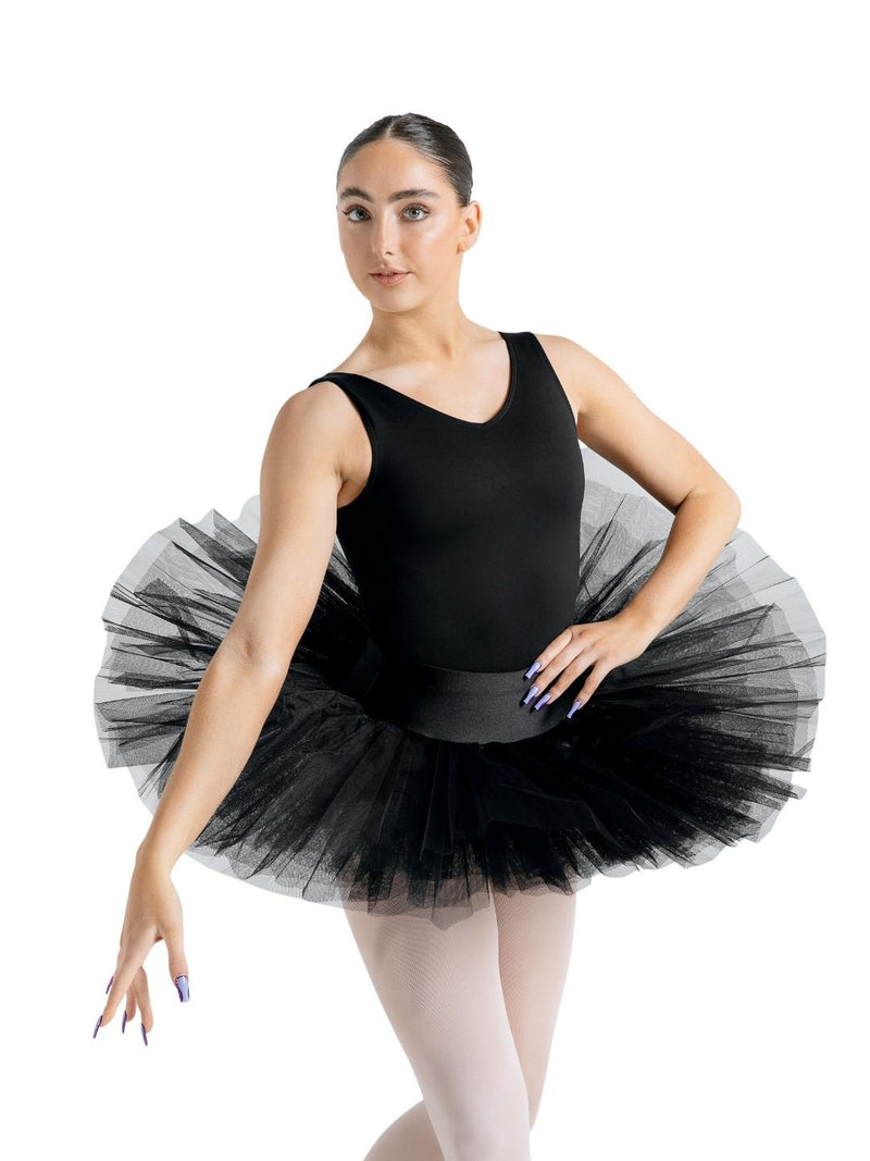 Laad het plaatje in de Viewer, 10391 Adult Practice Ballet Tutu Zwart