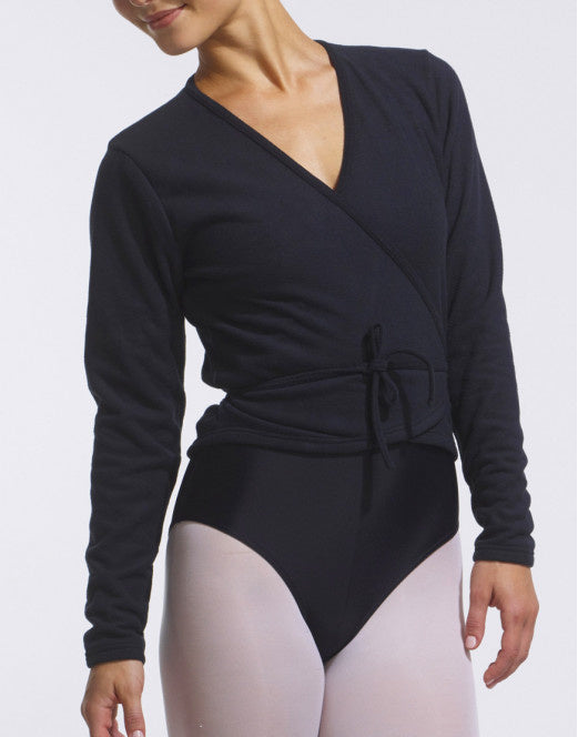 Laad het plaatje in de Viewer, Darling Kort Wikkel Vest Fleece Zwart
