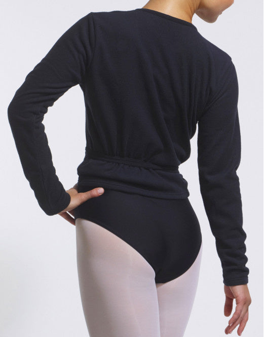 Laad het plaatje in de Viewer, Darling Kort Wikkel Vest Fleece Zwart