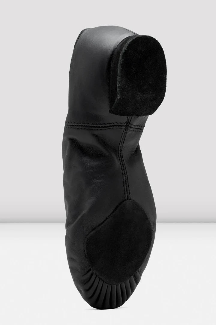 Laad het plaatje in de Viewer, S0423L Ultraflex Jazzschoenen Suède Splitzool Zwart Leer