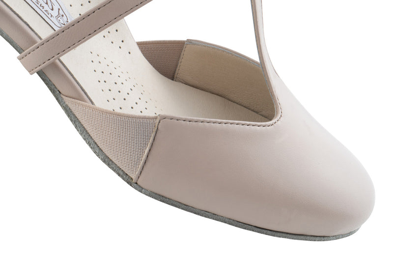Laad het plaatje in de Viewer, Naia Comfort Beige Leer 4.5 cm