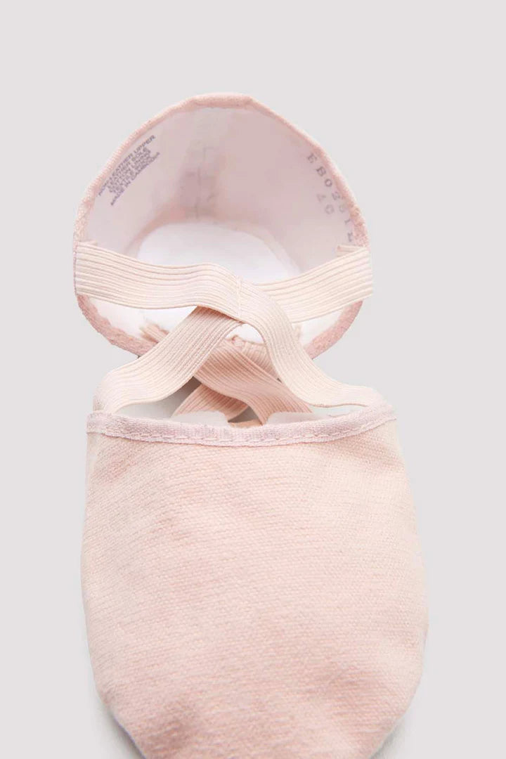 Laad het plaatje in de Viewer, ES0251L Elastosplit X Canvas Balletschoenen Gespleten zool Roze/PNK