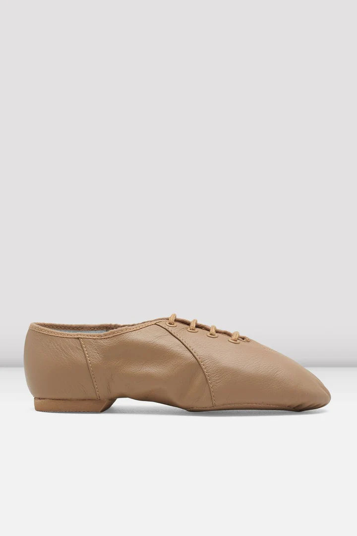 Laad het plaatje in de Viewer, S0405L Jazzsoft Jazzschoenen Rubber Splitzool Beige (TAN) Leer