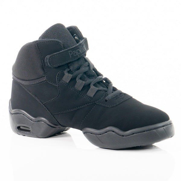 Laad het plaatje in de Viewer, PA1506 Danssneaker Microfiber Nubuck Zwart