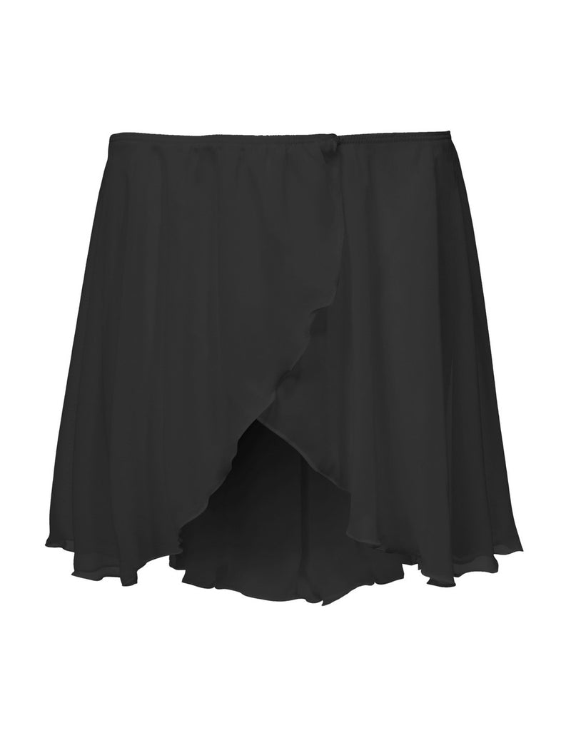 Laad het plaatje in de Viewer, PA3070 Voile Overslag Balletrokje Zwart