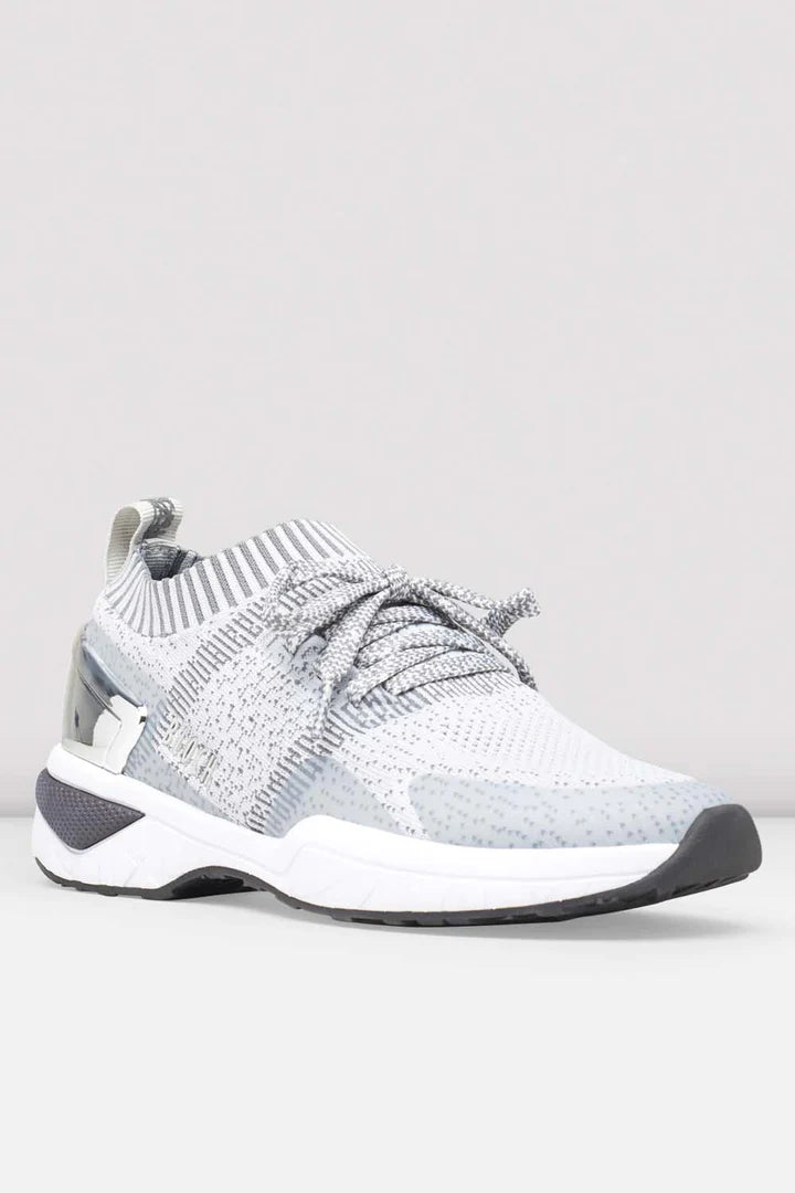 Laad het plaatje in de Viewer, S0929L Alcyone Lage Sneakers Grijs/Wit/Zilver Knit