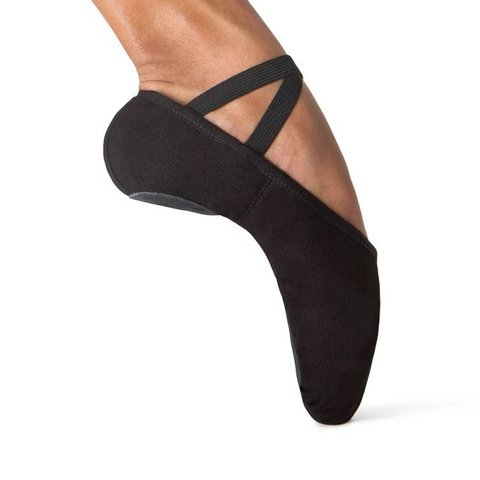 Laad het plaatje in de Viewer, S0277M Pump Men Canvas Gespleten Zool Balletschoen Zwart (Black)