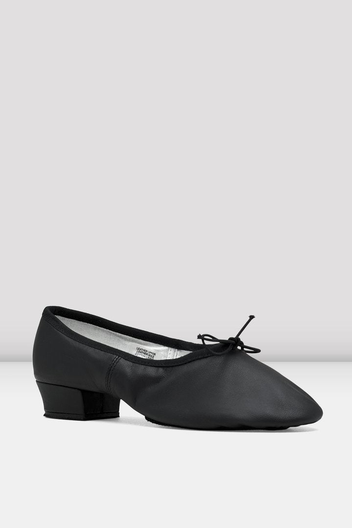 Laad het plaatje in de Viewer, S0427L Paris Docenten Dansschoenen Zwart Leer 2.5 cm