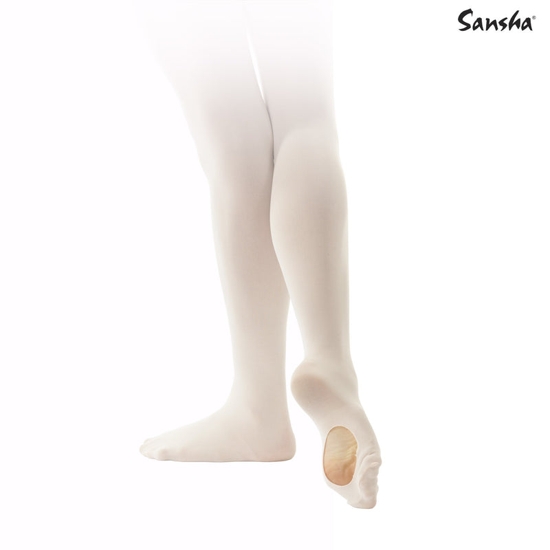 Laad het plaatje in de Viewer, T90 Balletpanty Convertible met Voetgat Zalmroze