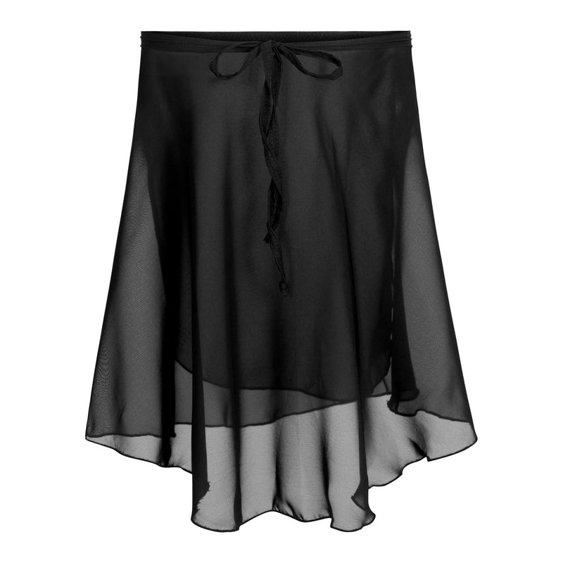Laad het plaatje in de Viewer, SL66 Ballet Wikkelrokje Voile Zwart