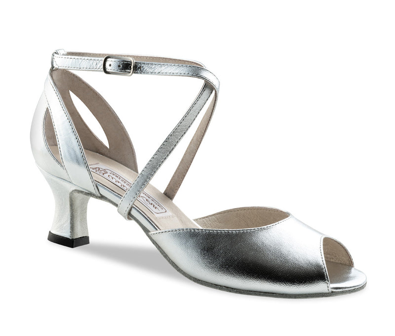 Laad het plaatje in de Viewer, Tiziana Comfort Zilver Leer 5.5 cm