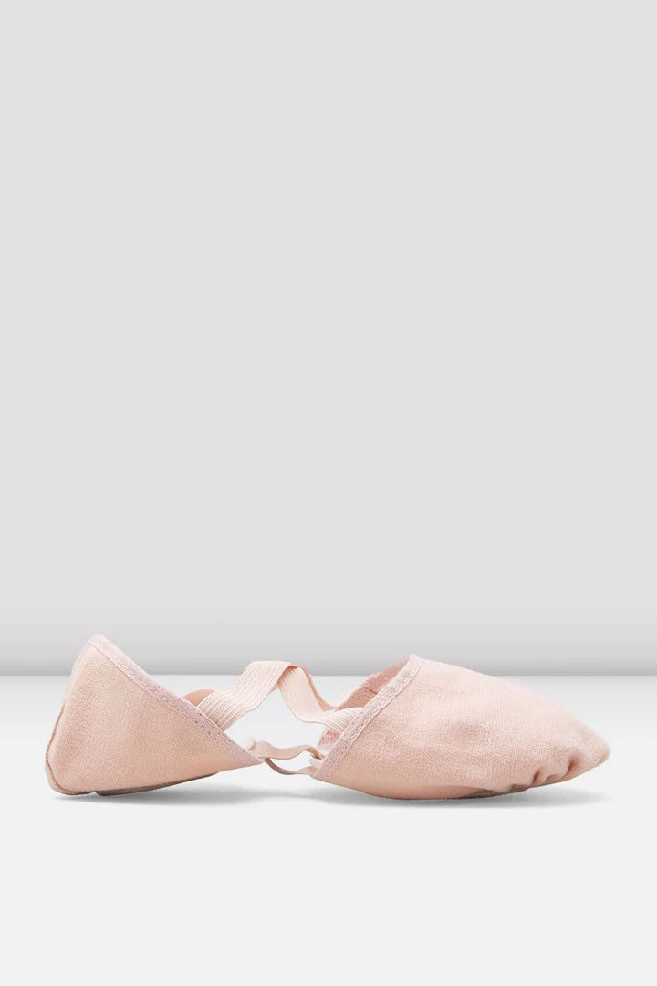 Laad het plaatje in de Viewer, ES0251L Elastosplit X Canvas Balletschoenen Gespleten zool Roze/PNK