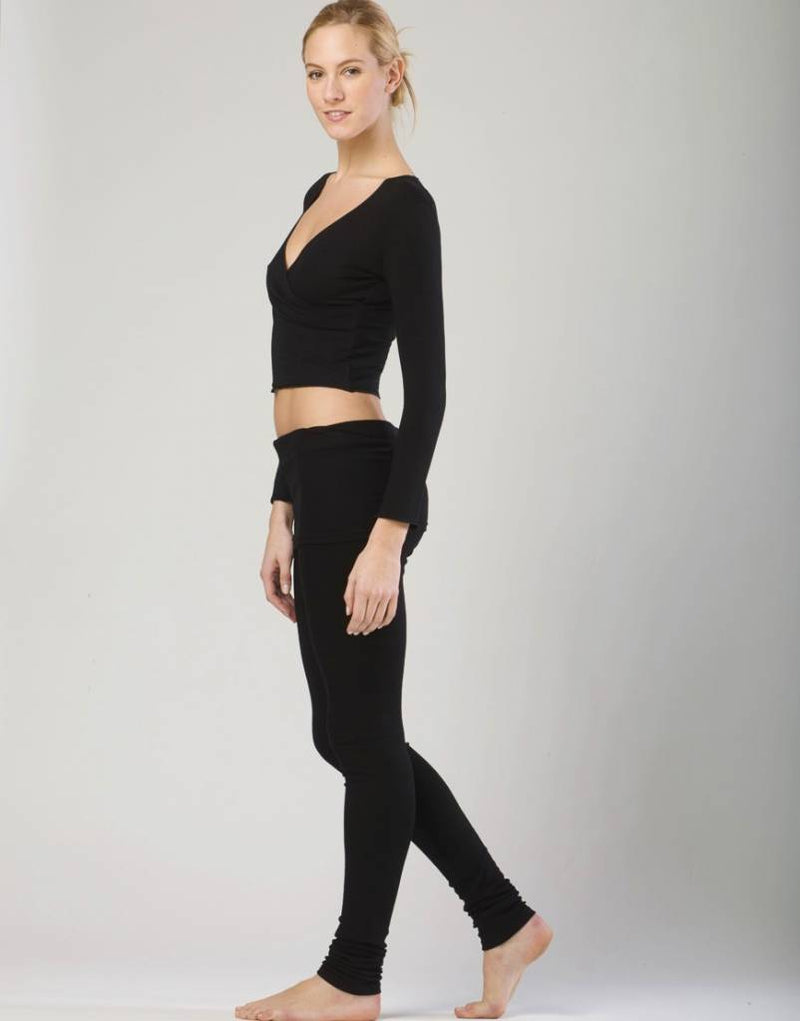 Laad het plaatje in de Viewer, Vidy Wikkel Top Viscose Zwart