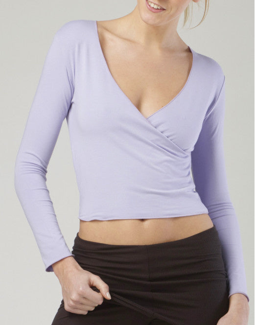 Laad het plaatje in de Viewer, Vidy Wikkel Top Viscose Lavendel (Lavand)