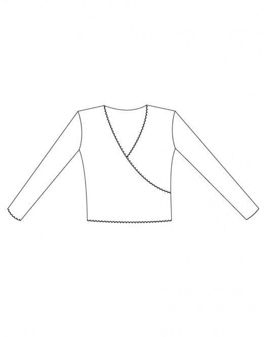 Laad het plaatje in de Viewer, Vidy Wikkel Top Viscose Zwart