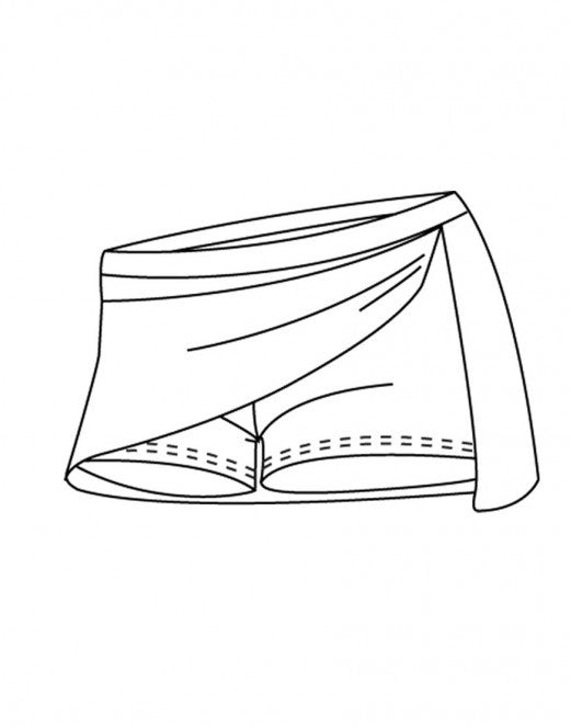 Laad het plaatje in de Viewer, Vison Hotpant met Rokje Zwart