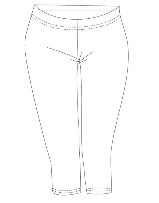 Laad het plaatje in de Viewer, Voyance Capri Kuit Legging Viscose Zwart