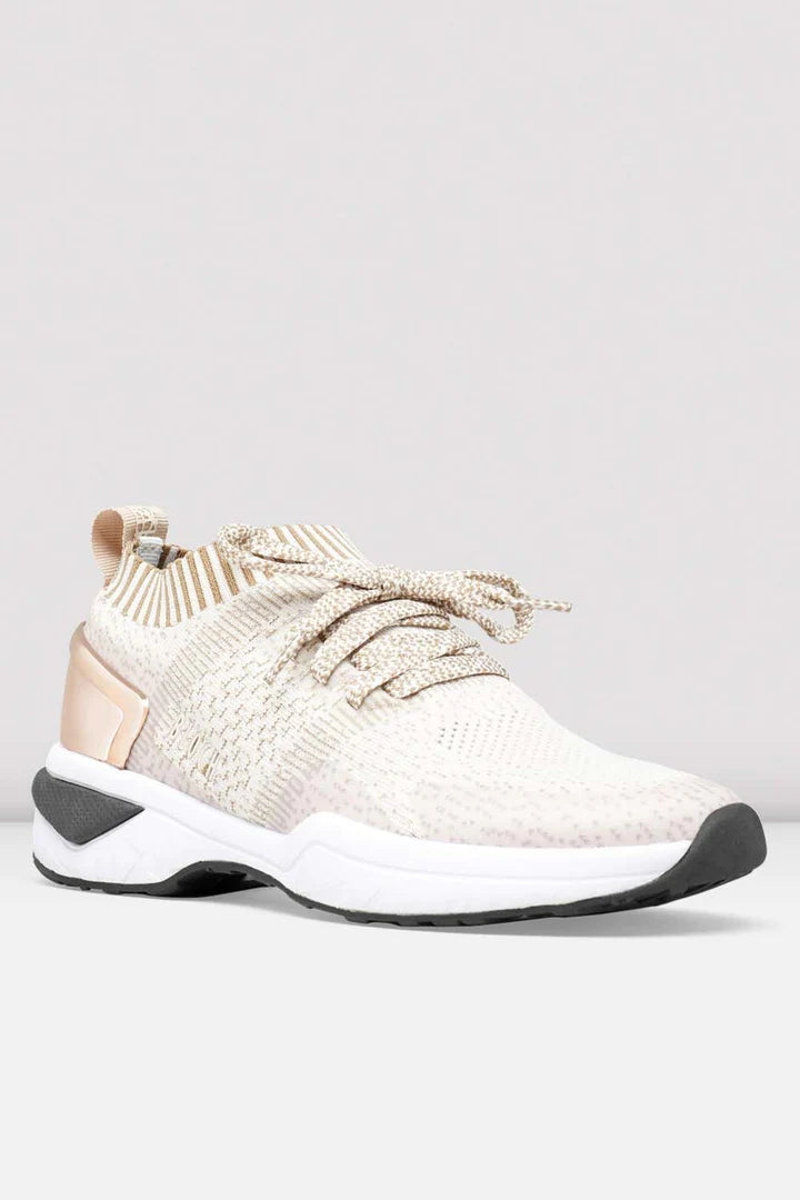 Laad het plaatje in de Viewer, S0929L Alcyone Lage Sneakers Beige/Wit/Rose Goud Knit