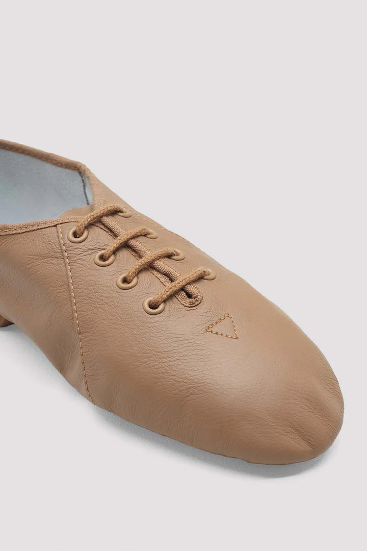 Laad het plaatje in de Viewer, S0405L Jazzsoft Jazzschoenen Rubber Splitzool Beige (TAN) Leer