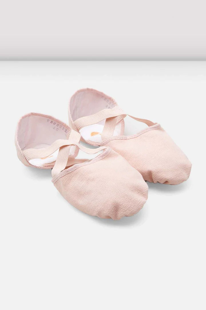 Laad het plaatje in de Viewer, ES0251L Elastosplit X Canvas Balletschoenen Gespleten zool Roze/PNK