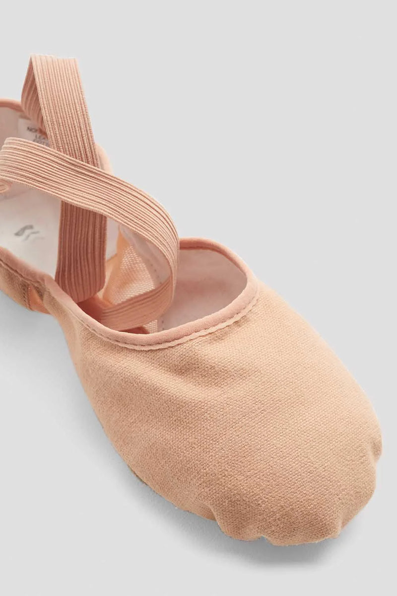 Laad het plaatje in de Viewer, S0271L Dames Pro Arch canvas balletschoenen Splitzool Roze (Pink)
