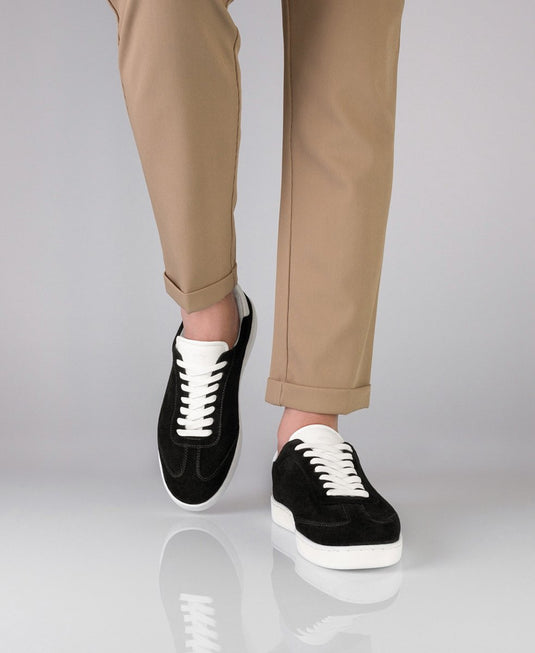Suny 7415 Sneaker Heren Suede/Leer Zwart