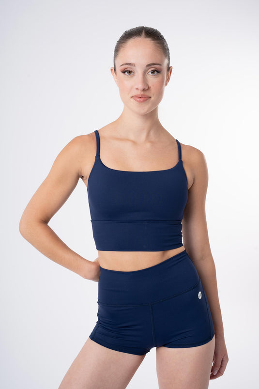 5552 Short Hoge Band Blauw (Marine)