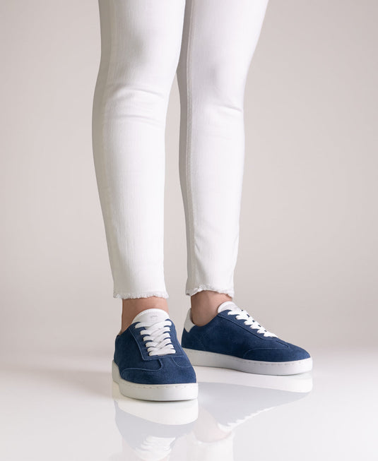 Suny 7005 Sneaker Dames Nappa Suède Blauw