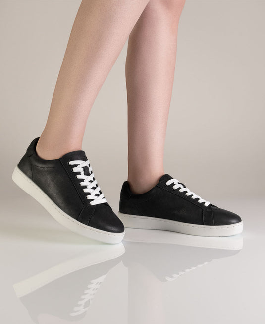 Suny 7010 Sneaker dames nappa leer Zwart