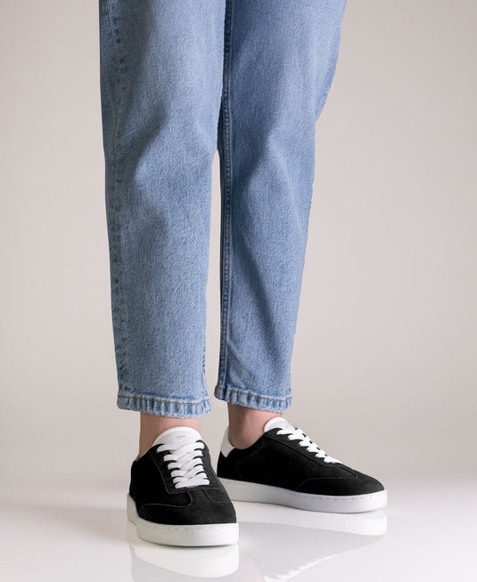 Suny 7015 Sneaker Dames Nappa leer Zwart