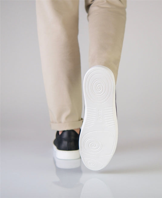 Suny 7410 Sneaker Heren nappa leer Zwart