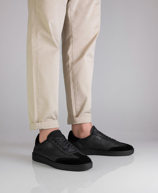 Suny 7430 Sneaker Heren nappa leer Zwart