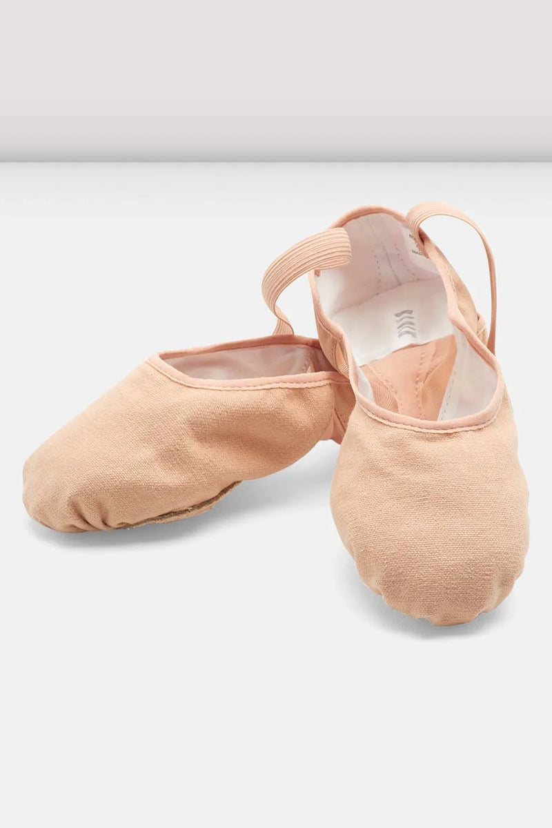 Laad het plaatje in de Viewer, S0271L Dames Pro Arch canvas balletschoenen Splitzool Roze (Pink)

