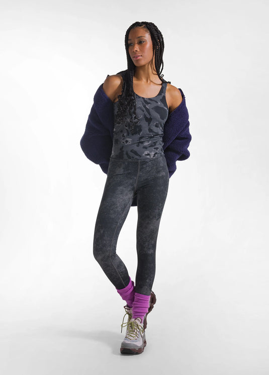 C32006 Legging met hoge tailleband Marmerprint