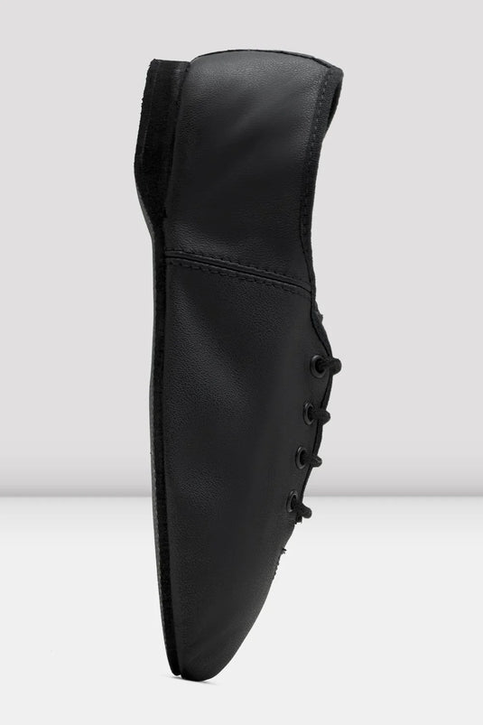 S0462L Debut Jazz Oefenschoenen Doorlopende EVA rubber Zool Zwart Leer