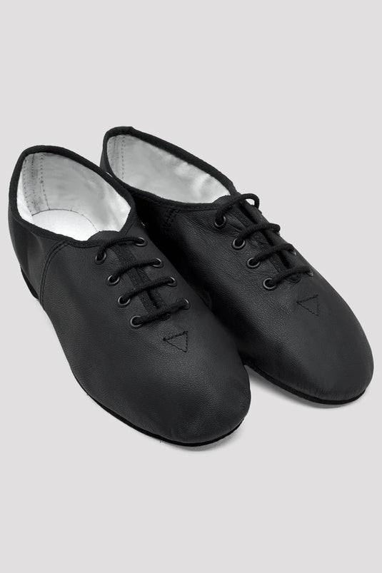 S0462L Debut Jazz Oefenschoenen Doorlopende EVA rubber Zool Zwart Leer