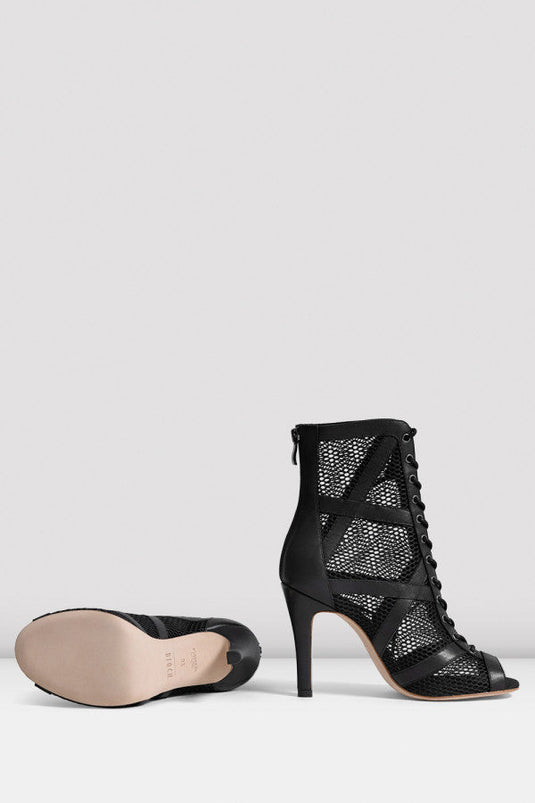 S0890L Allure Danslaarsje leren zool Zwart Leer 10 cm