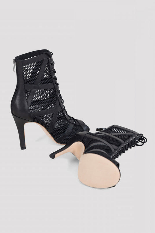 S0890L Allure Danslaarsje leren zool Zwart Leer 10 cm