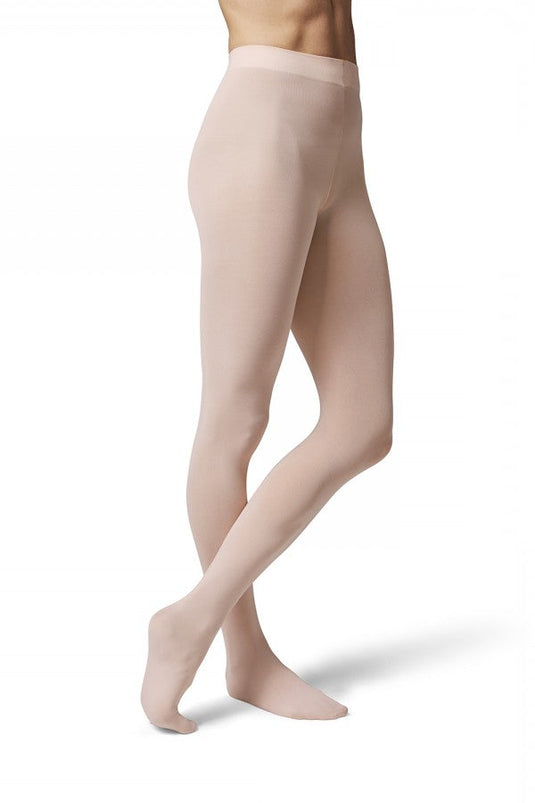 T0981L Balletpanty met Voet Donker Zalm Roze (BPK)