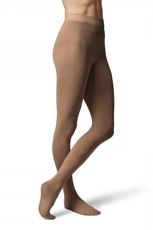 T0981L Balletpanty met Voet Beige  (Coffee)