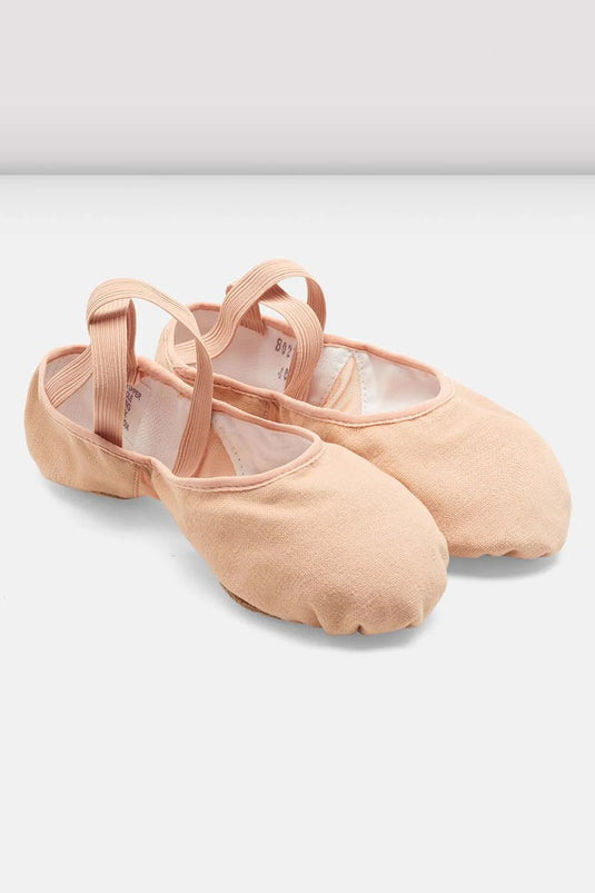 S0271L Dames Pro Arch canvas balletschoenen Splitzool Roze (Pink)