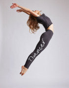 Laad het plaatje in de Viewer, Adalie I Am Dancer Logo Legging Zwart
